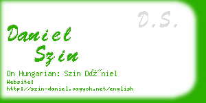 daniel szin business card